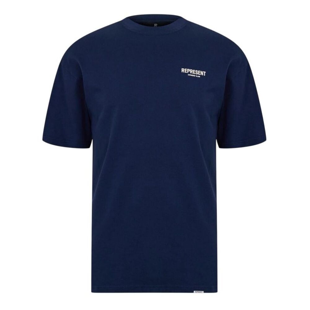 Represent Mens Owners Club Cotton T-Shirt / Navy